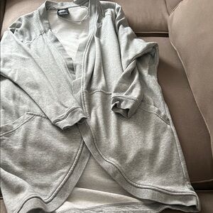 Nike Light Gray Open-Front Jacket